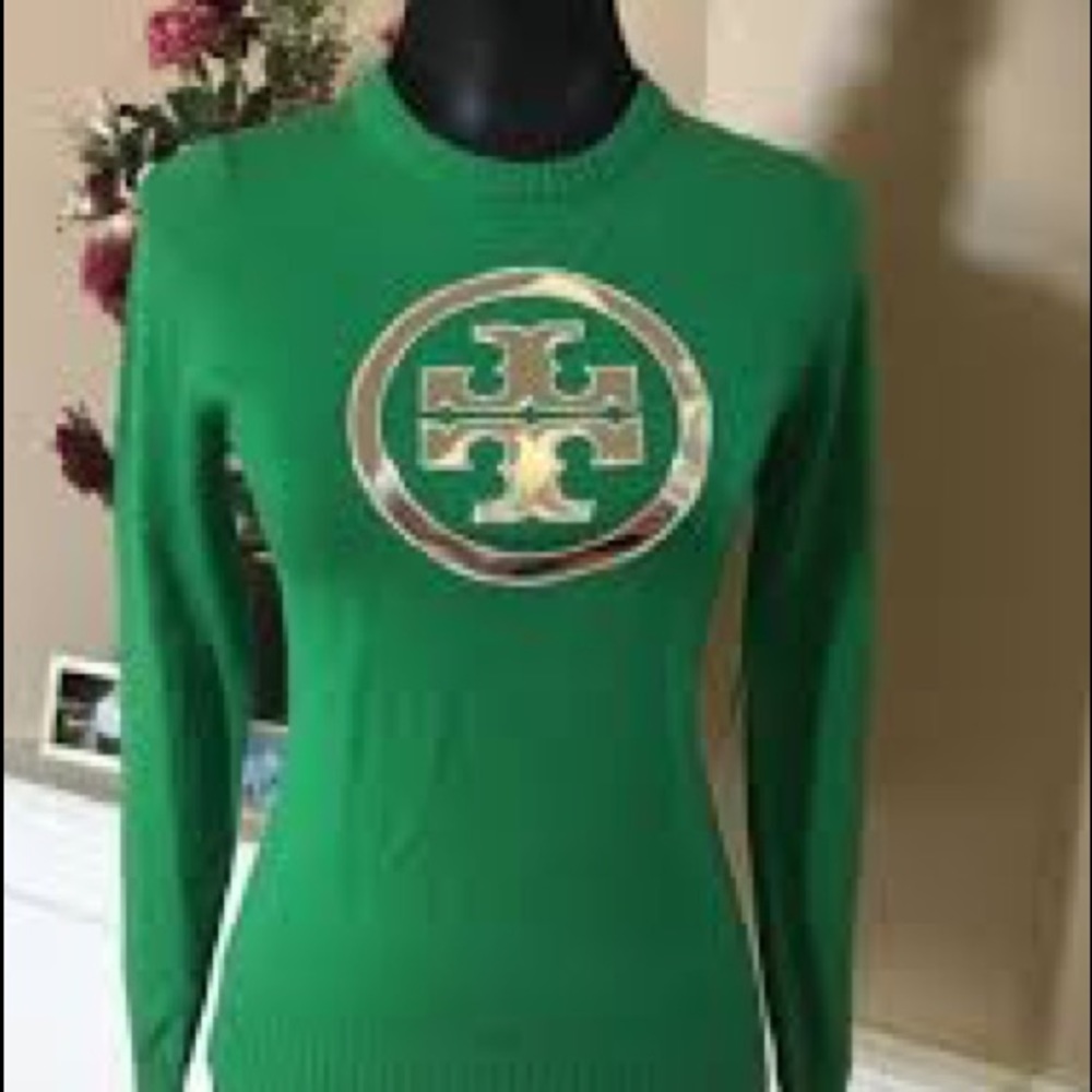 Tory Burch logo sweater size small